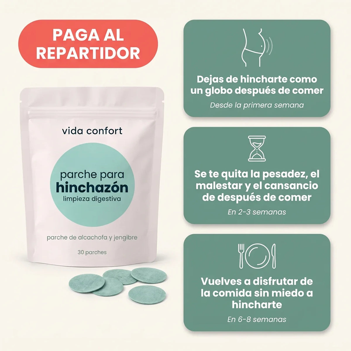 Parche Transdérmico para Limpiar tu Cuerpo, Eliminar la Hinchazón y la Pesadez