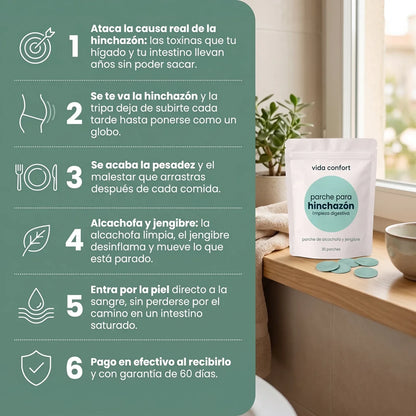 Parche Transdérmico para Limpiar tu Cuerpo, Eliminar la Hinchazón y la Pesadez